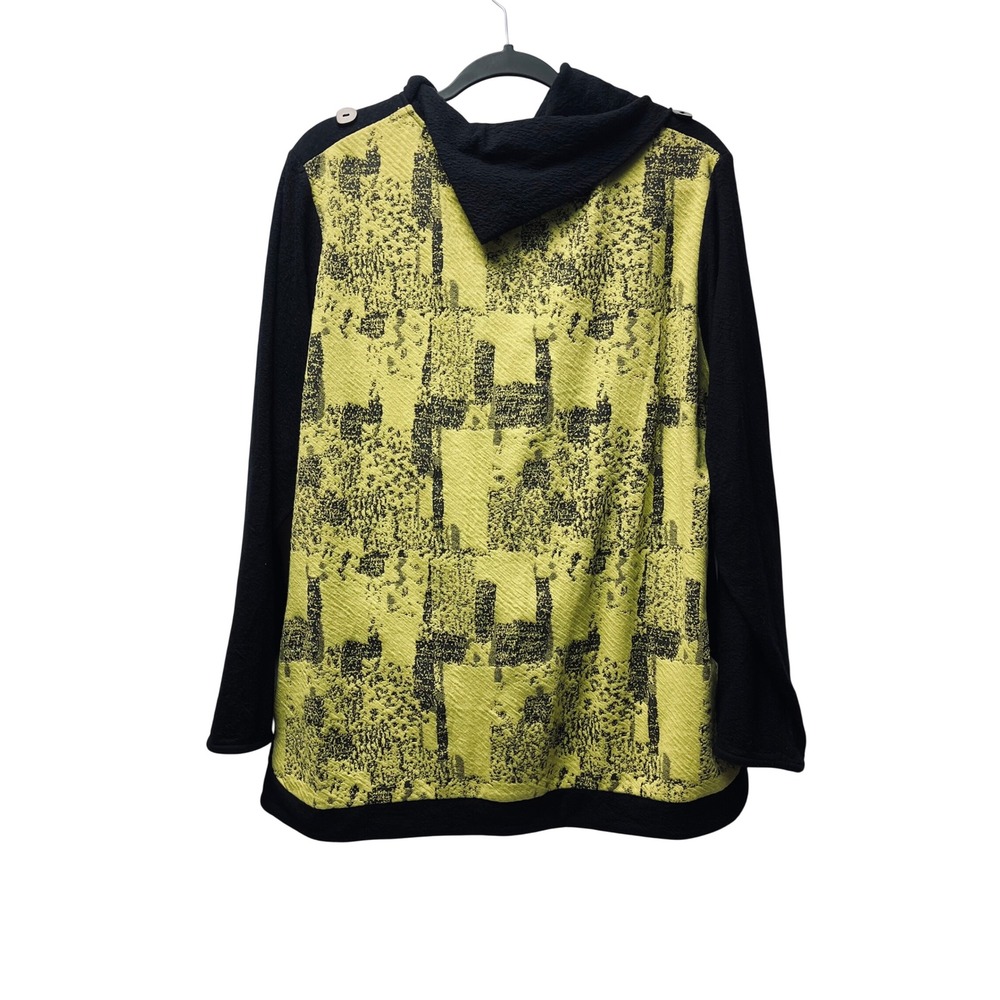 Parsley & Sage Tunic Top 1X Abstract Lagenlook Artsy Gypsy Boho Comfy Textured - Picture 2 of 5
